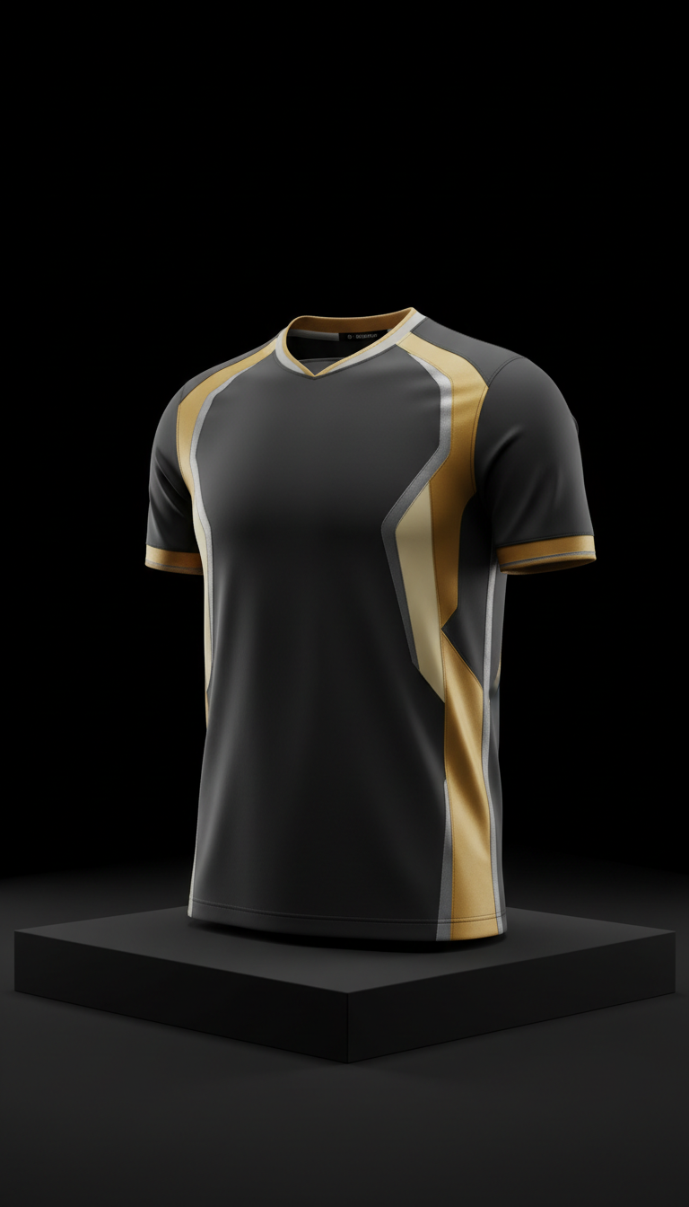 Home jersey with gold graffiti
