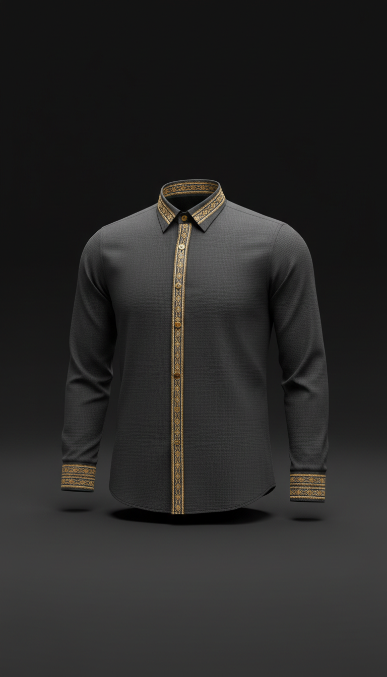 Classic Gold Accent Shirt
