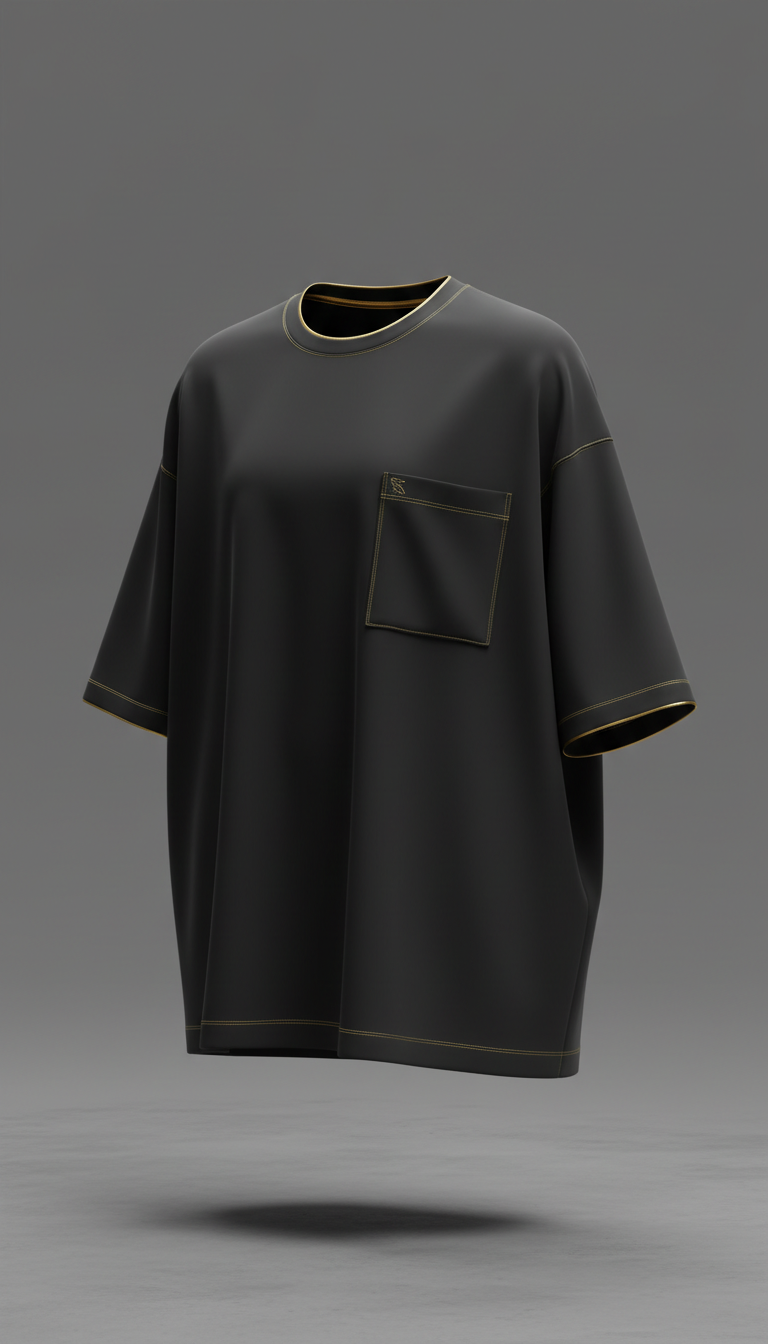 Oversized Urban Black Shirt