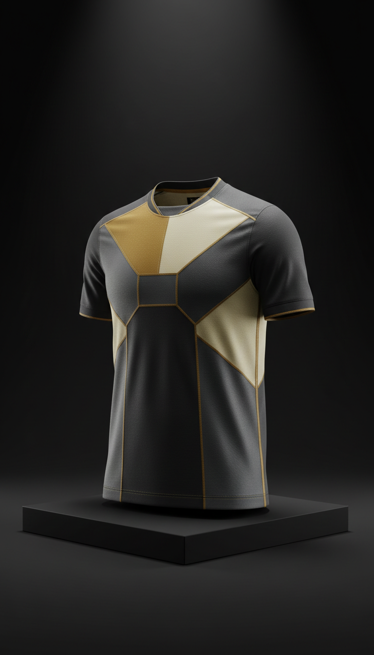 Away jersey with stealth black mesh